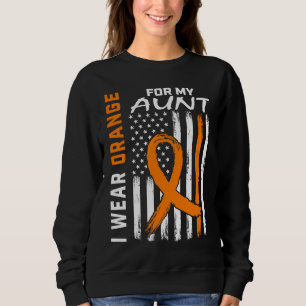 I Wear Orange For My Aunt Multiple Sclerosis Aware Sweatshirt