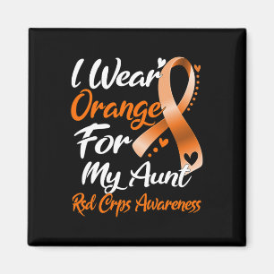 I Wear Orange For My Aunt Rsd Crps Awareness  Magnet
