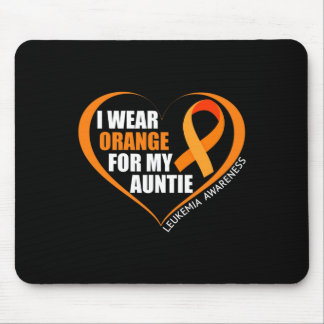 I Wear Orange For My Auntie Leukaemia Awareness  Mouse Pad