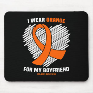 I Wear Orange For My Boyfriend Rsdcrps Awareness  Mouse Pad