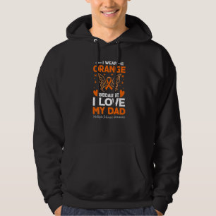 I Wear Orange For My Dad Ms Multiple Sclerosis Awa Hoodie