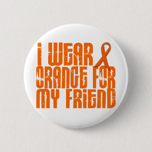 I Wear Orange For My Friend 16 6 Cm Round Badge