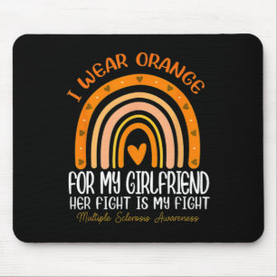 I Wear Orange For My Girlfriend Multiple Sclerosis Mouse Pad