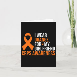 I Wear Orange For My Girlfriend Rsd Crps Awareness Card