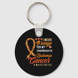 I Wear Orange For My Granddaughter Leukaemia Cance Key Ring