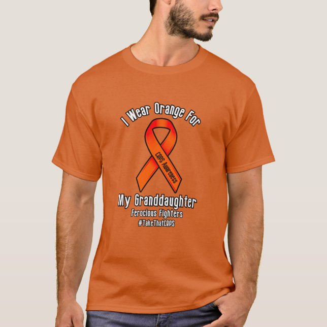 I wear orange for my granddaughter T-Shirt (Front)