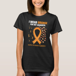 I Wear Orange For My Grandpa Multiple Sclerosis Aw T-Shirt
