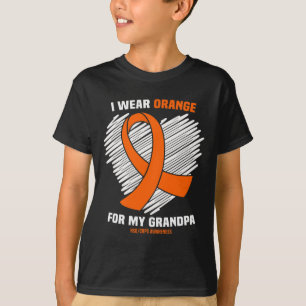 I Wear Orange For My Grandpa Rsdcrps Awareness T-Shirt