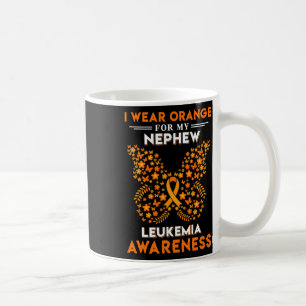 I Wear Orange For My Nephew Blood Leukaemia Cancer Coffee Mug