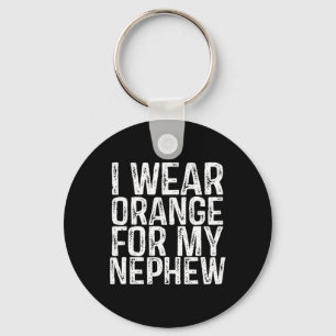I Wear Orange For My Nephew Leukaemia Awareness 1 Key Ring