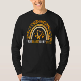 I Wear Orange For My Sister Multiple Sclerosis Awa T-Shirt
