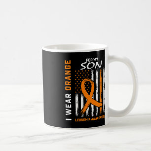 I Wear Orange For My Son Leukaemia Awareness Ameri Coffee Mug