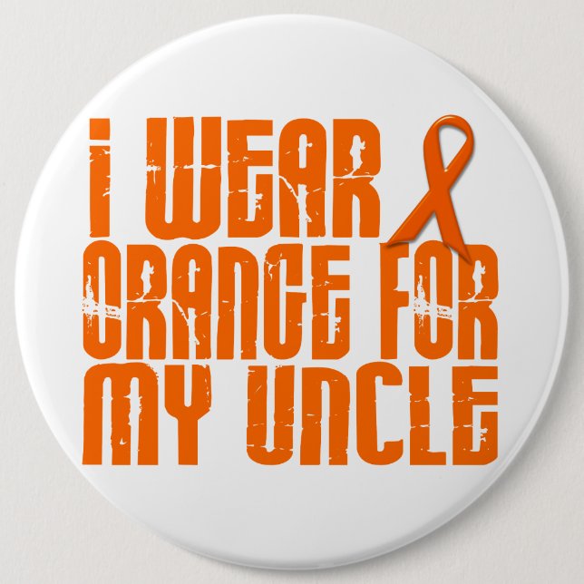 I Wear Orange For My Uncle 16 6 Cm Round Badge (Front)