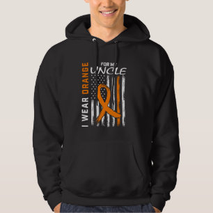 I Wear Orange For My Uncle Multiple Sclerosis Awar Hoodie
