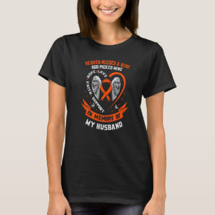 I Wear Orange In Memory of my Husband Leukaemia Aw T-Shirt