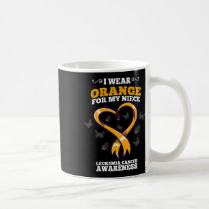 I Wear Orange Niece Leukaemia Cancer Awareness Blo Coffee Mug