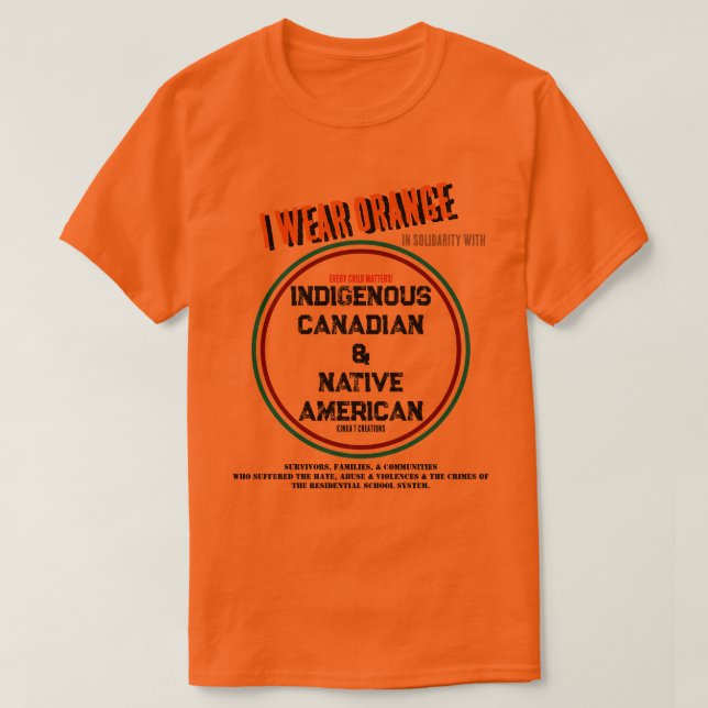 I Wear Orange T-Shirt (Design Front)