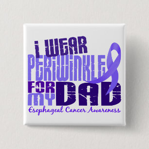 I Wear Periwinkle For My Dad 6.4 Oesophageal 15 Cm Square Badge