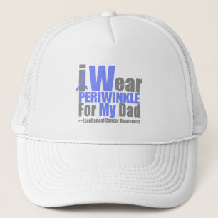 I Wear Periwinkle For My Dad Esophageal Cancer Trucker Hat