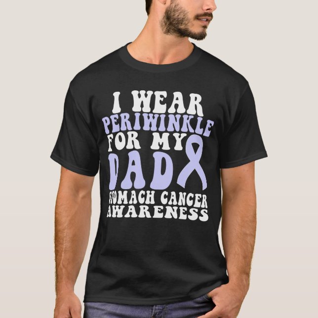 I Wear Periwinkle For My Dad Stomach Cancer T-Shirt (Front)