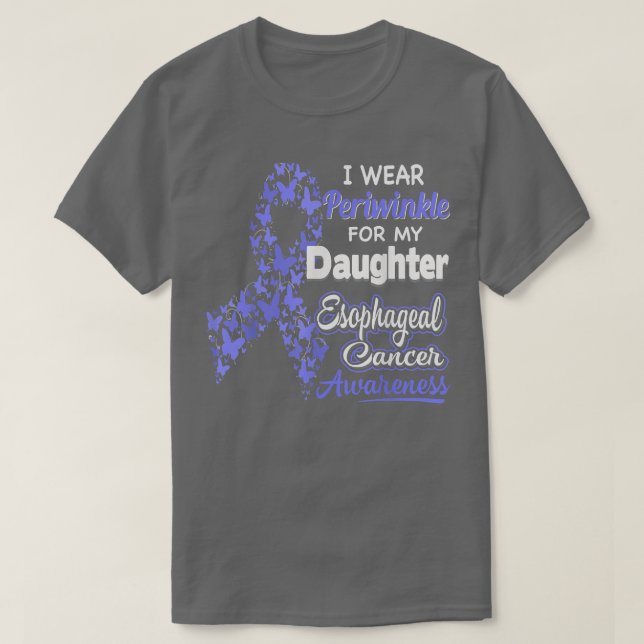 I wear Periwinkle for my Daughter  Oesophageal Can T-Shirt (Design Front)