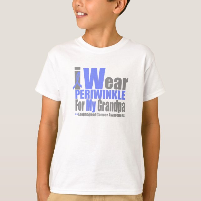 I Wear Periwinkle For My Grandpa Oesophageal T-Shirt (Front)