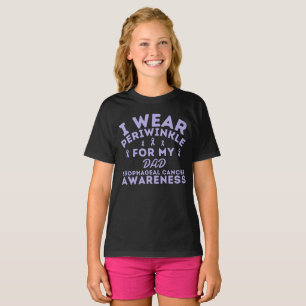 I Wear Periwinkle For Oesophageal Cancer Custom T-Shirt