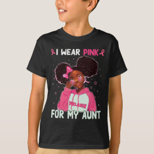 I Wear Pink For My Aunt Breast Cancer Awareness Su T-Shirt