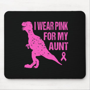 I Wear Pink For My Aunt Breast Cancer Awareness To Mouse Pad
