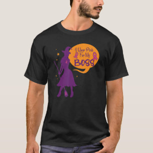 I Wear Pink For My Boss Ribbon Melanin Black Woman T-Shirt