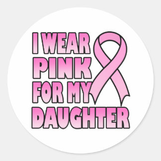 I Wear Pink for My Daughter Sticker