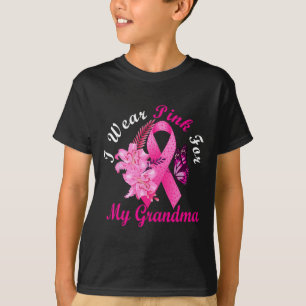 I Wear Pink For My Grandma Breast Cancer Awareness T-Shirt