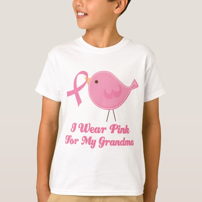 I Wear Pink For My Grandma T-Shirt (Front)