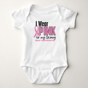 I Wear Pink For My Granny 10 Breast Cancer Baby Bodysuit