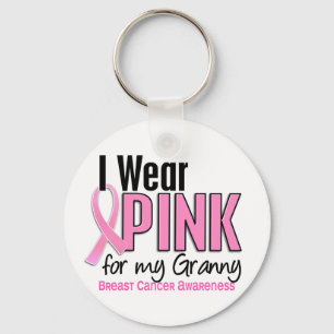I Wear Pink For My Granny 10 Breast Cancer Key Ring