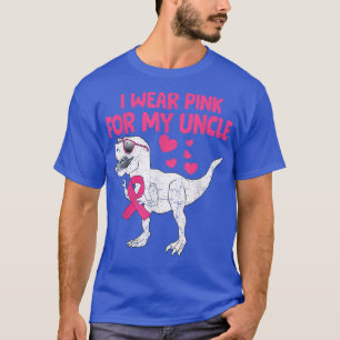 I Wear Pink For My Mama Breast Cancer Dino Pink Ri T-Shirt