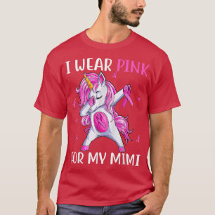 I Wear Pink For My Mimi Breast Cancer Awareness Un T-Shirt