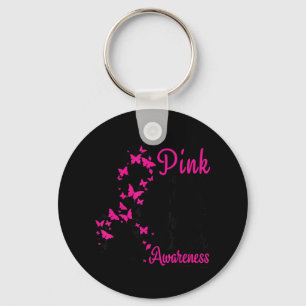 I Wear Pink for My Mom Breast Cancer Awareness Wom Key Ring