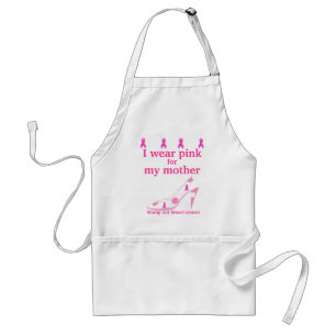 I Wear Pink for My Mother Standard Apron