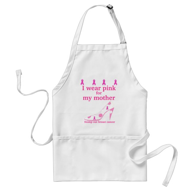 I Wear Pink for My Mother Standard Apron (Front)