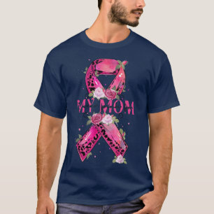 I Wear Pink For My Mum Breast Cancer Awareness Pin T-Shirt