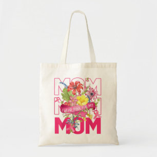 I Wear Pink For My Mum Breast Cancer Awareness Pin Tote Bag