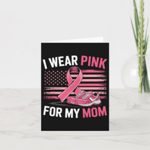 I Wear Pink For My Mum Sneakers Usa Flag Kids Mens Card