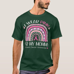 I Wear Pink For My Mummy Breast Cancer Support Pin T-Shirt