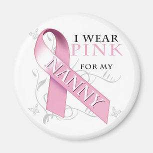 I Wear Pink for my Nanny Magnet