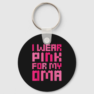 I Wear Pink For My Oma Block Building Boys Kid Bre Key Ring