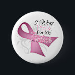 I Wear Pink For My Partner Breast Cancer Awareness 6 Cm Round Badge<br><div class="desc">Ideal for National Breast Cancer Awareness Month,  awareness walks,  team support events and any occasion to wear and express your support.  Note: Awareness Ribbon is Copyrighted.</div>