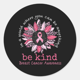 I Wear Pink For Someone Special Breast Cancer Awar Classic Round Sticker