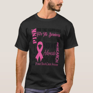 I Wear Pink For Warriors Breast Cancer Awareness S T-Shirt
