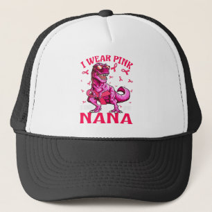 I Wear Pink In Memory Of My Nana Breast Cancer Trucker Hat